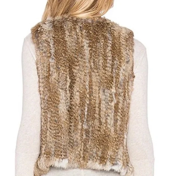 Revolve 525 America Genuine Rabbit Fur Vest - Picture 4 of 11